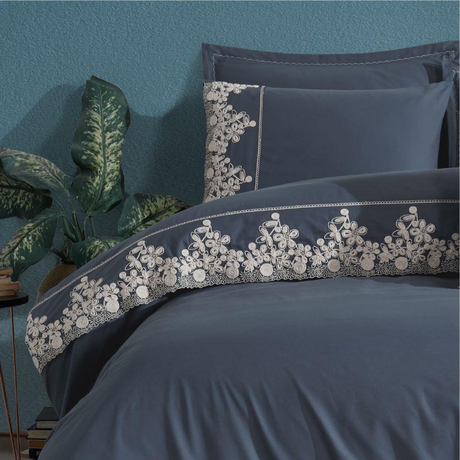 Clasy Osela V4 Uyku Seti Çift Kişilik - İndigo Gri