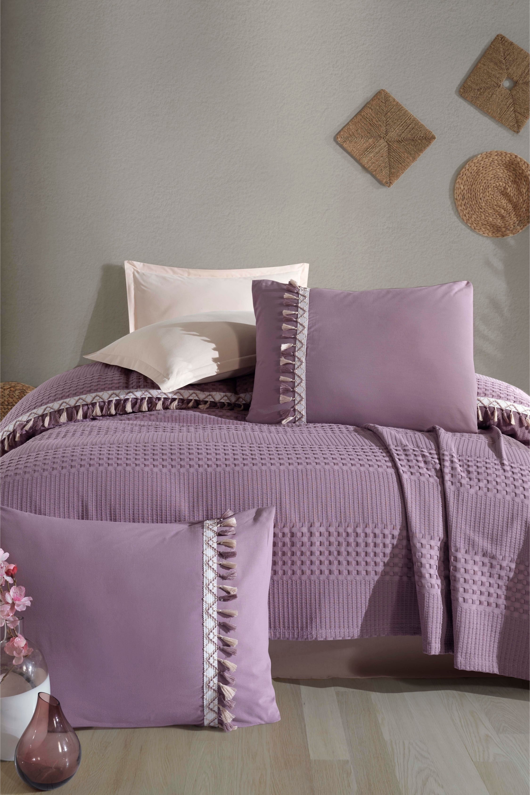 Clasy Bohemline V7 Pike Takımı Tek Kişilik - Lila