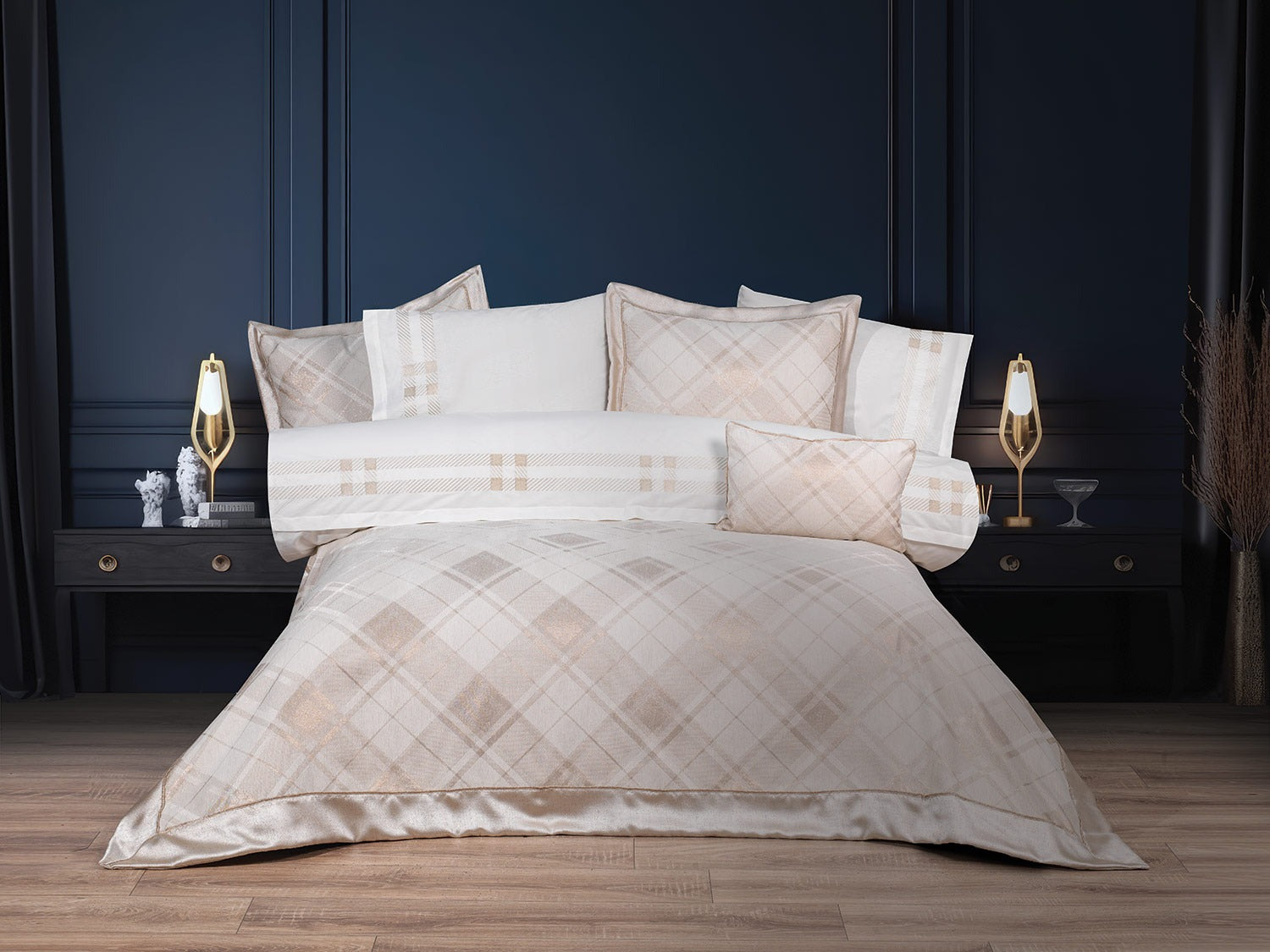 Anna Karina Hilda 9 Parça Çeyiz Seti - Krem