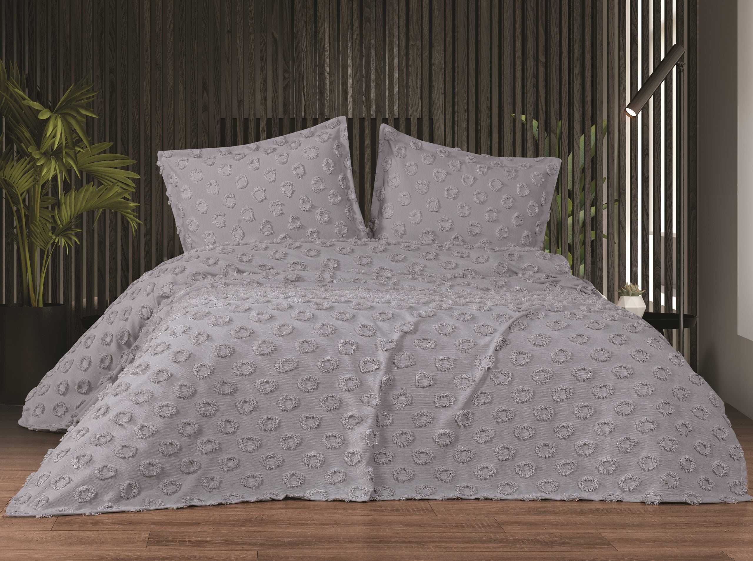 Anna Karina Karin Pike Takımı Çift Kişilik - Gri