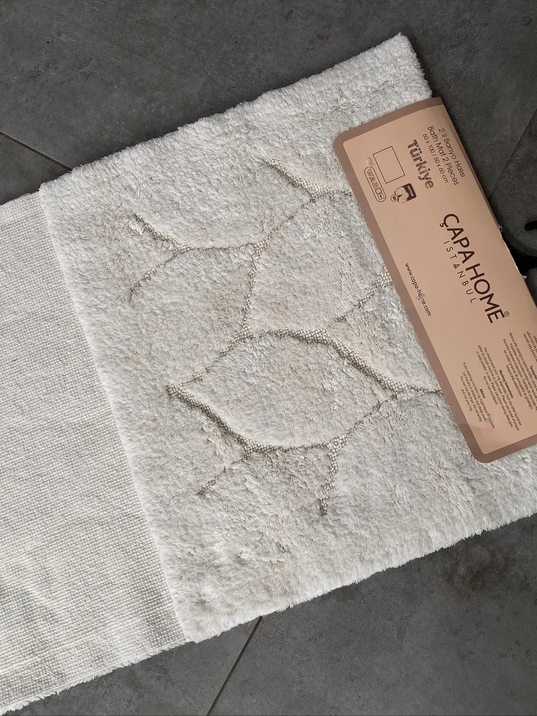 Çapa Home 2 Parça Pamuklu Banyo Paspası