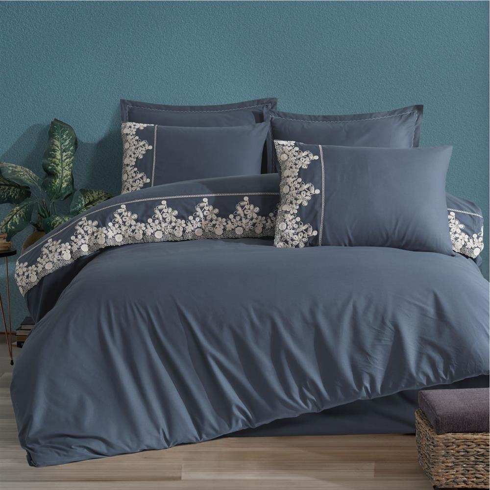 Clasy Osela V4 Uyku Seti Çift Kişilik - İndigo Gri