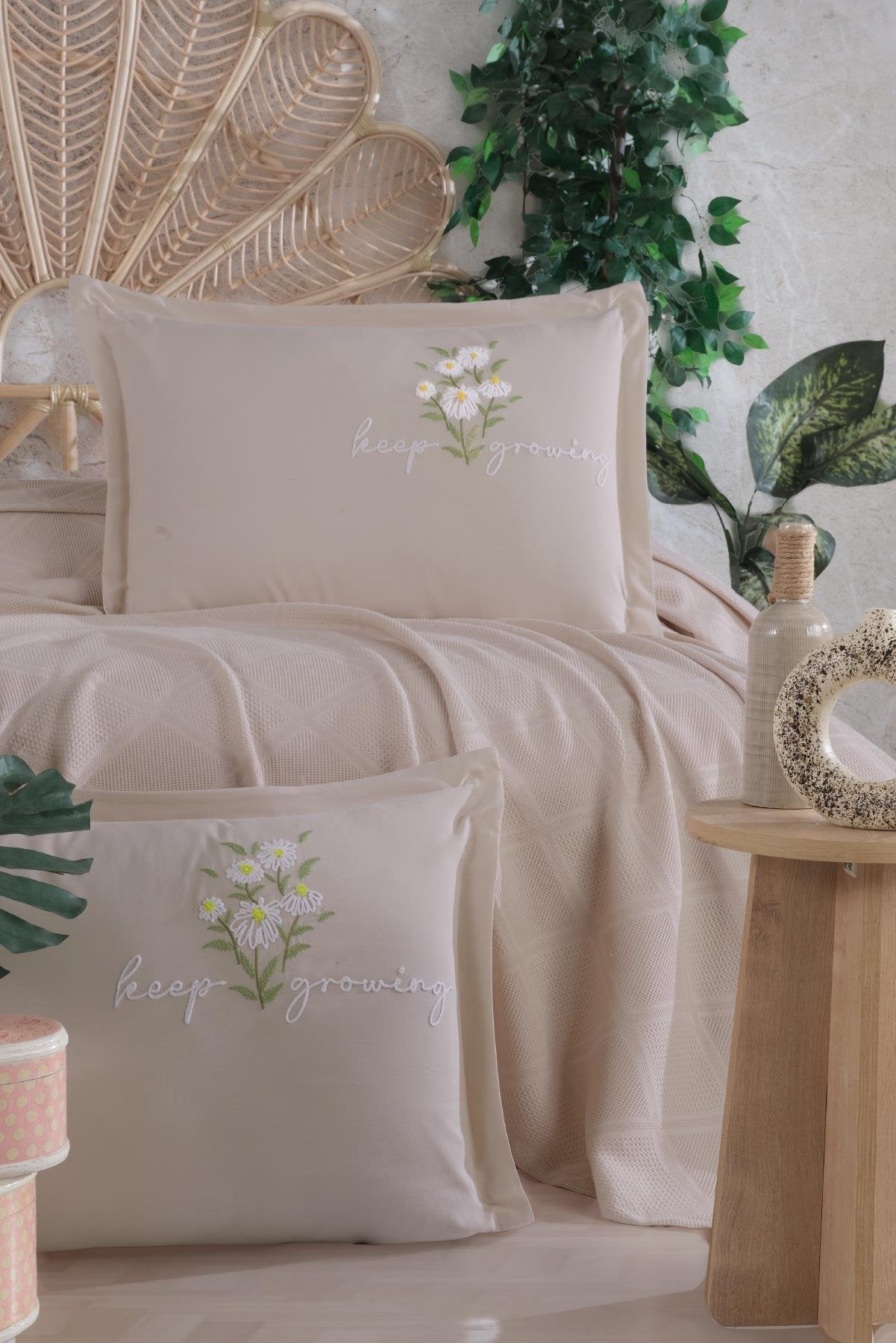 Clasy Etta V5 Pike Takımı Çift Kişilik - Taş Rengi