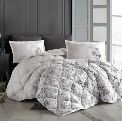 Clasy Napa V1 Poplin Uyku Seti Tek Kişilik - Gri