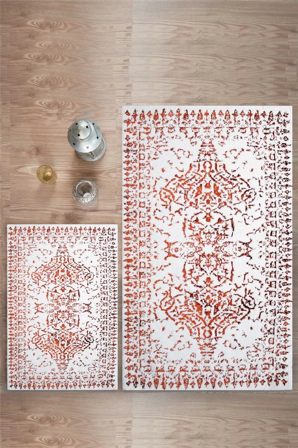 İyi Geceler İstanbul HCW Pera Paspas Seti / 40x60-60x100 cm - Kiremit