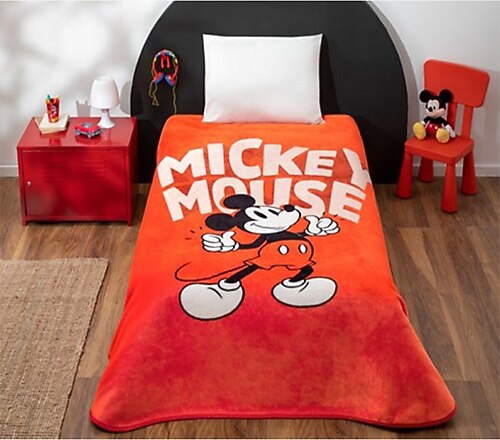 Disney Home Mickey Mouse Lisanslı Battaniye Tek Kişilik