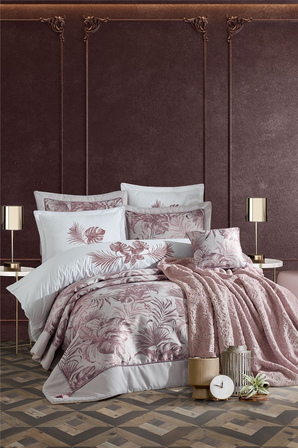 İyi Geceler İstanbul Luxury Çeyiz Seti - Palm Rose