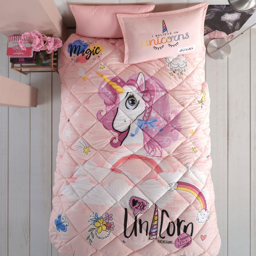 Clasy Pink Dreams V1 Poplin Uyku Seti Tek Kişilik