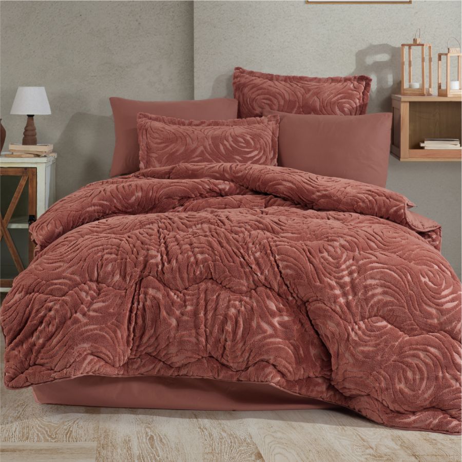 Clasy Reste V4 Wellsoft Uyku Seti Çift Kişilik - Kremit