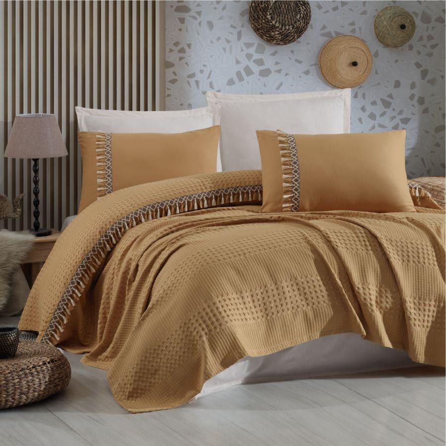 Clasy Bohemline V6 Pike Takımı Çift Kişilik - Hardal