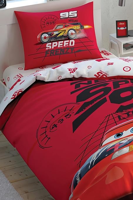 Taç Disney Cars Lisanslı Nevresim Takımı Tek Kişilik