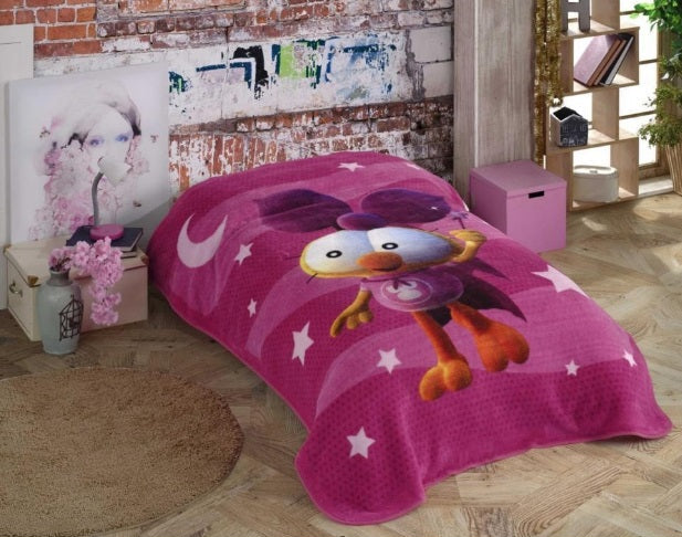 Hobby Limon ve Zeytin Lisanslı Battaniye Tek Kişilik