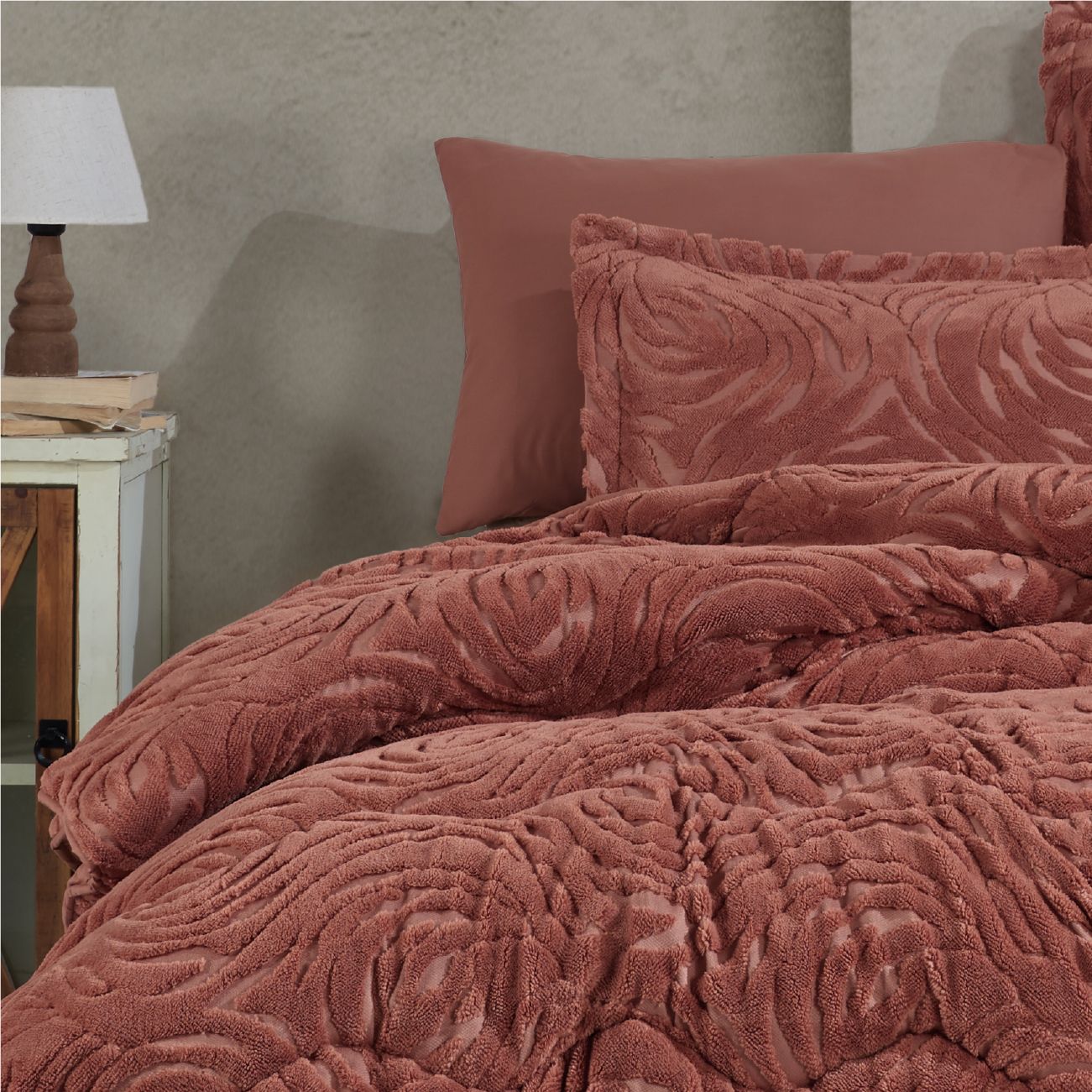 Clasy Reste V4 Wellsoft Uyku Seti Çift Kişilik - Kremit