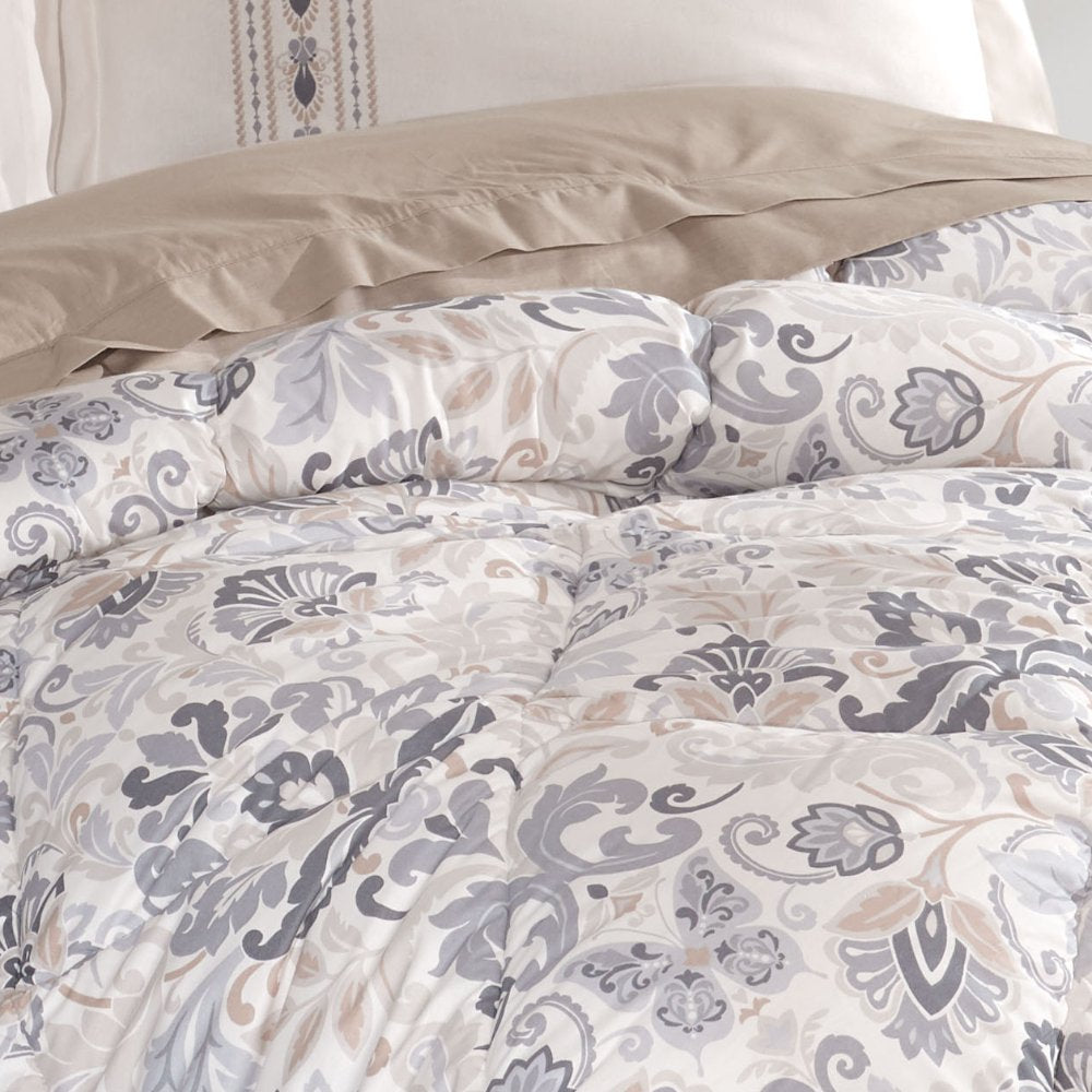 Hobby Anabel Poplin Uyku Seti Çift Kişilik - Gri