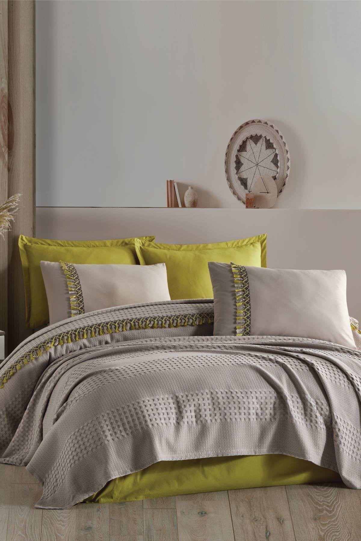 Clasy Bohemline V3 Pike Takımı Tek Kişilik - Bej