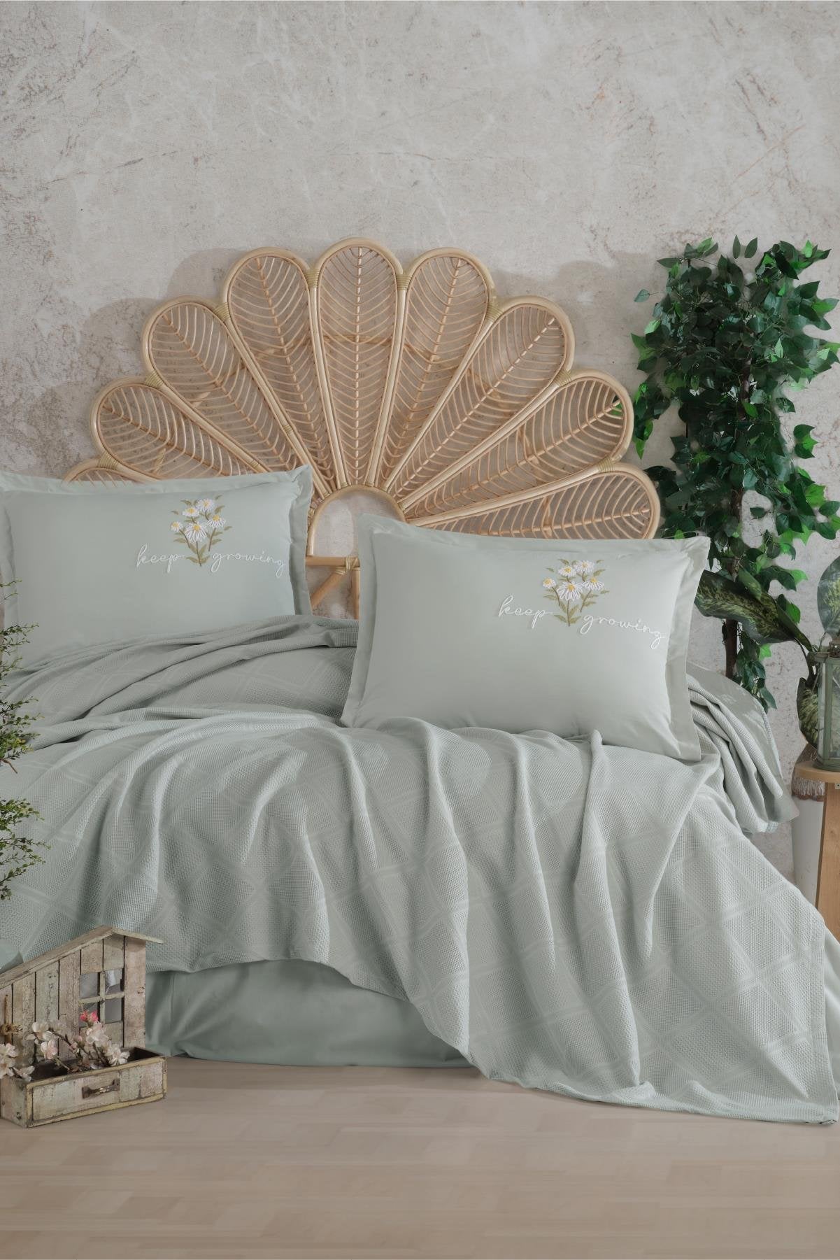 Clasy Etta V2 Pike Takımı Çift Kişilik - Pudra