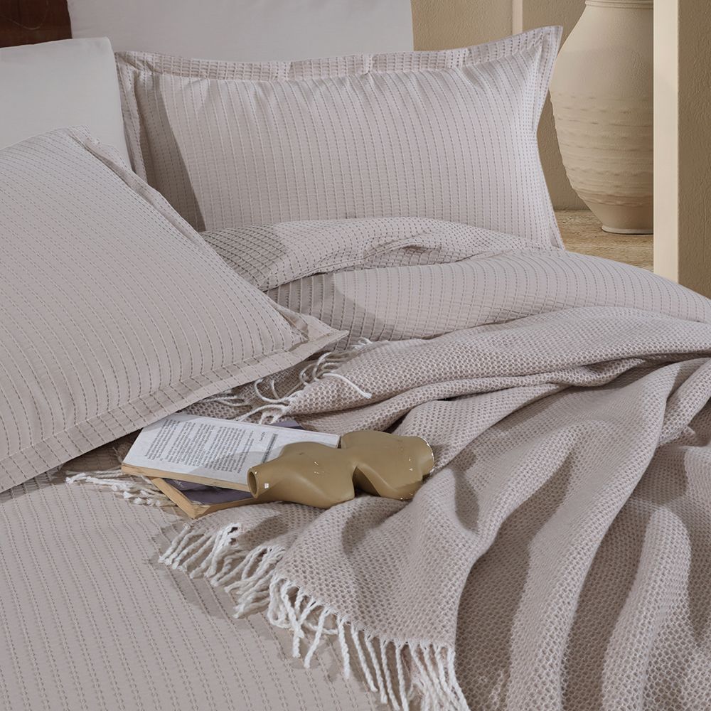 Clasy Eveya V1 Runforce Battaniyeli Mevresim Takımı Çift Kişilik - Taş