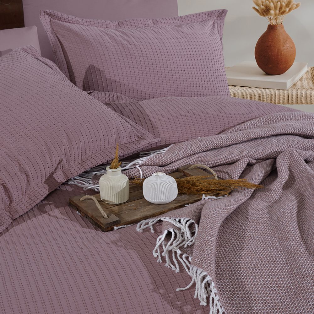 Clasy Eveya V3 Runforce Battaniyeli Mevresim Takımı Çift Kişilik - Gül Kurusu