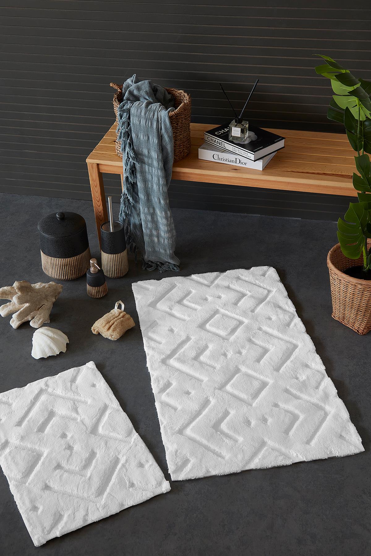 İyi Geceler İstanbul HCW Mors Paspas Seti / 40x60-60x100 cm - Ekru