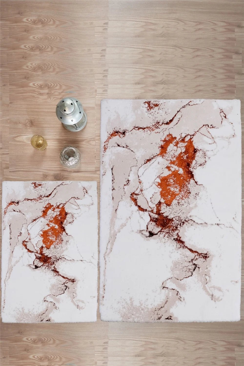 İyi Geceler İstanbul HCW Onyx Paspas Seti / 40x60-60x100 cm - Kiremit