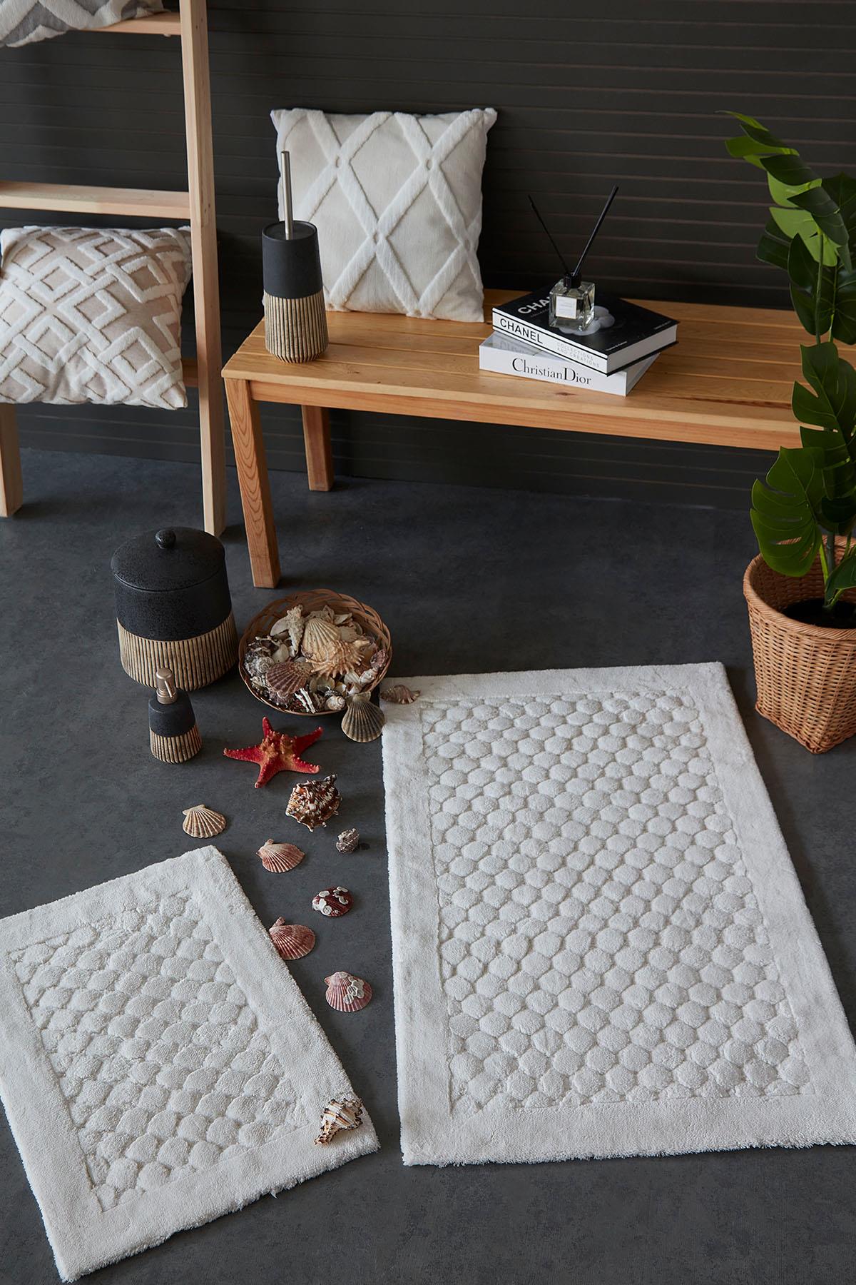 İyi Geceler İstanbul HCW Poil Paspas Seti / 40x60-60x100 cm - Ekru