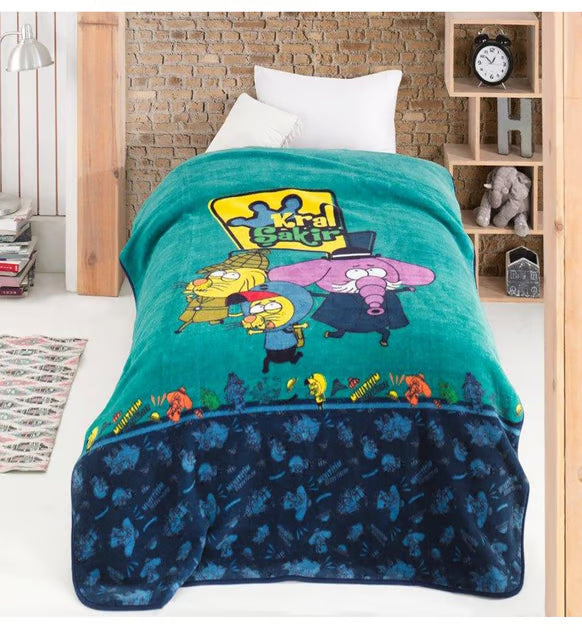 Hobby Kral Şakir Lisanslı Battaniye Tek Kişilik