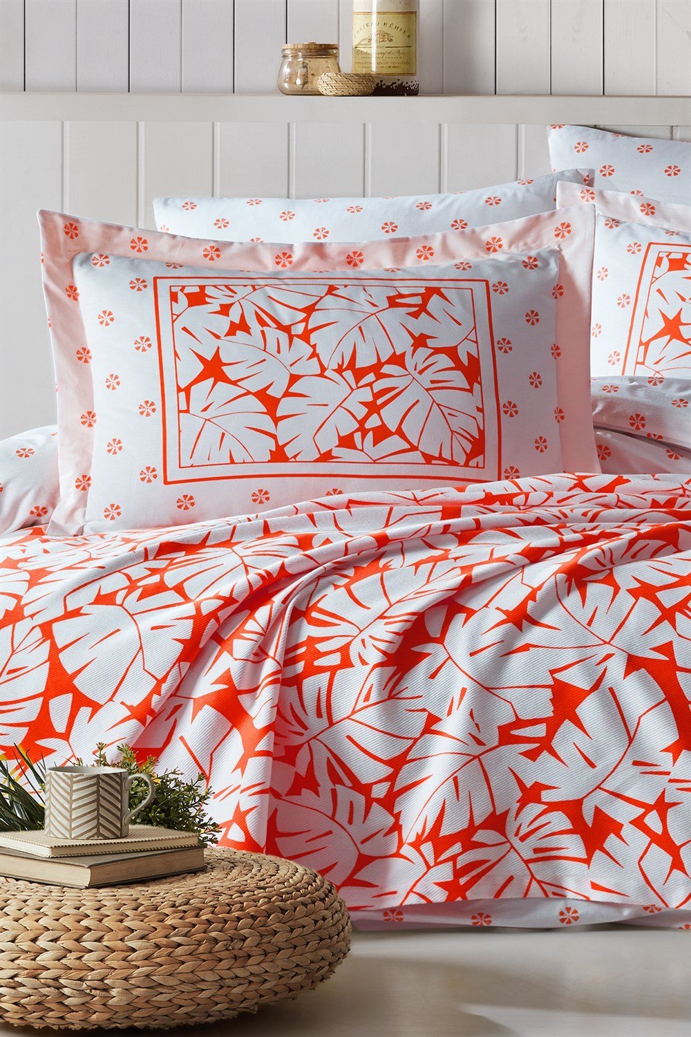 İyi Geceler İstanbul Summer Time Pike Takımı Tek Kişilik - Coral