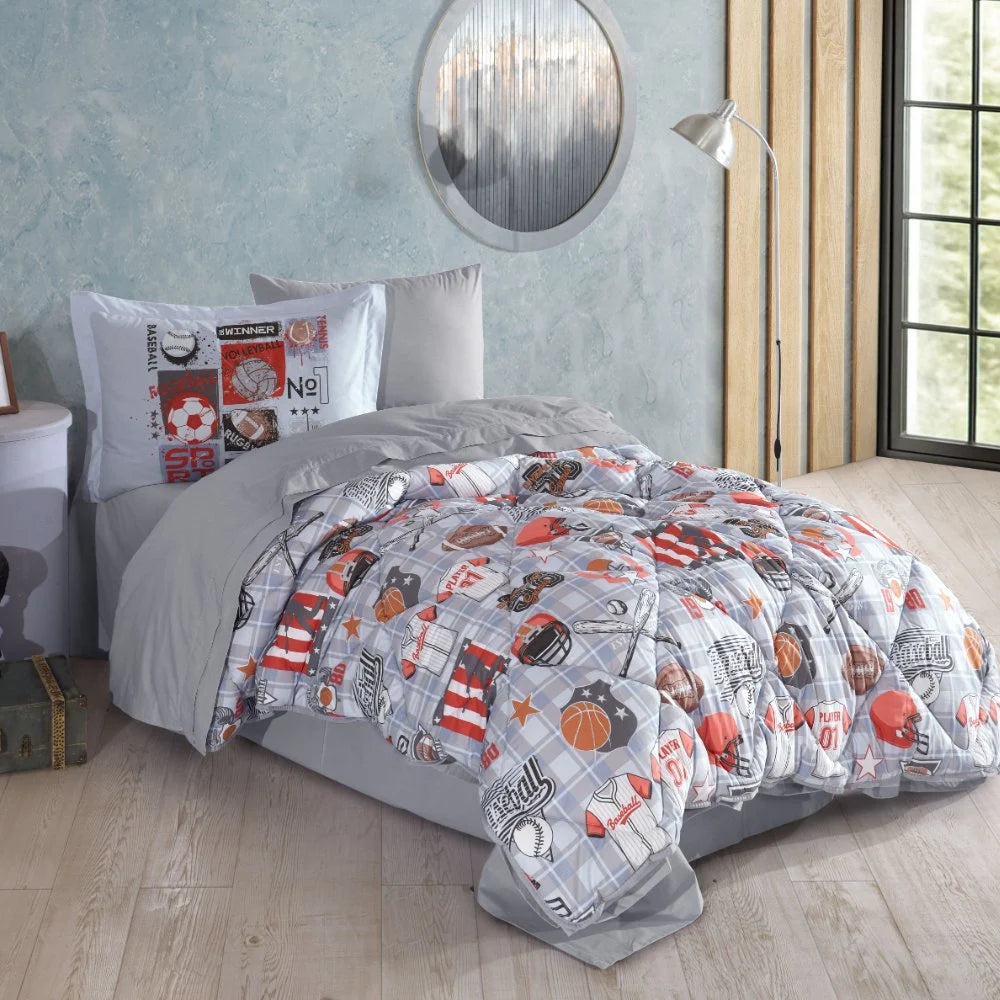 Hobby Poplin Victory Uyku Seti Tek Kişilik - Mavi